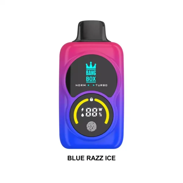 Bang Box 35K Puffs Touch Control Disposable Vape – Blue Razz Ice